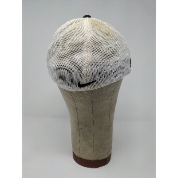 Nike Golf VR 20xi Mesh Back Fitted Hat Size M/L Black & White Embroidered Logo - Picture 8 of 12